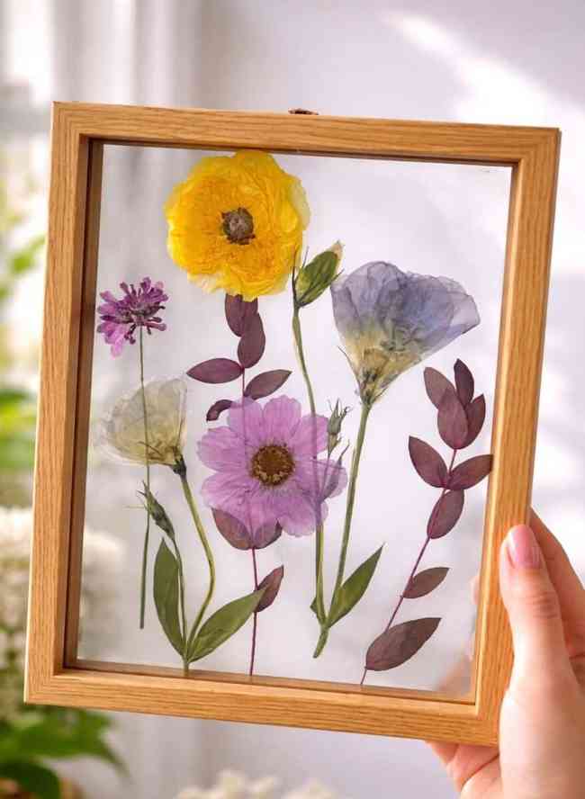 Pressed Flower Landscape Art